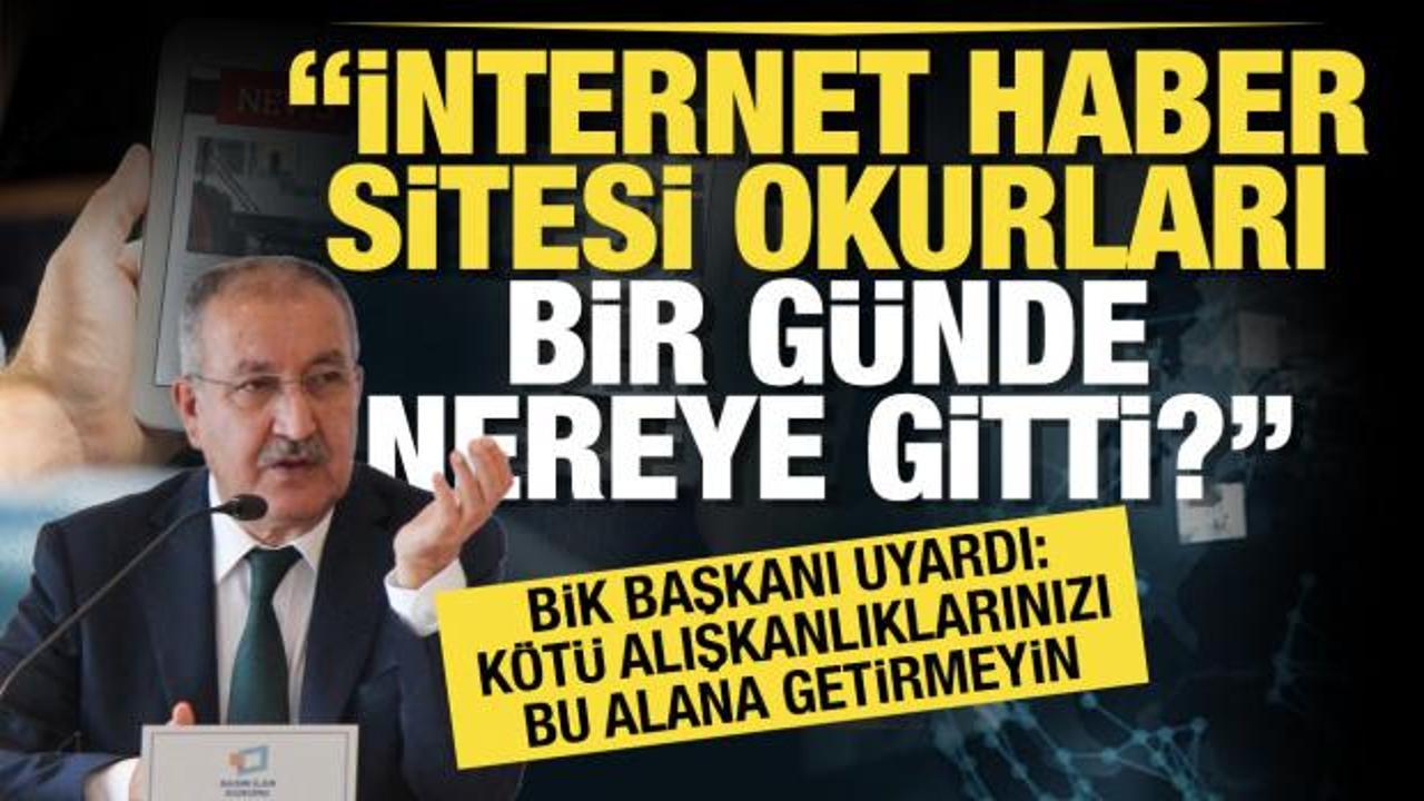 BİK Genel Müdürü Erkılınç'ten bazı internet haber sitelerine 'bot' uyarısı