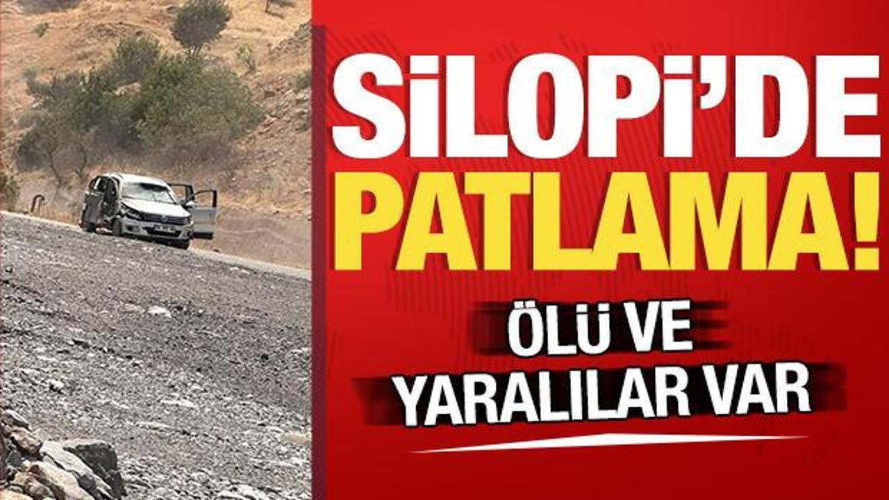 Son dakika haberi! Silopi'de patlama! 1 kişi hayatını kaybetti, 8 kişi yaralandı